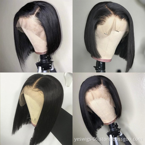 Afro Kinky Curly Short Bob Lace Wig Human Hair Hd Full Lace Front Raw Indian Virgin Human Hair Lace Frontal Wig For Black Women